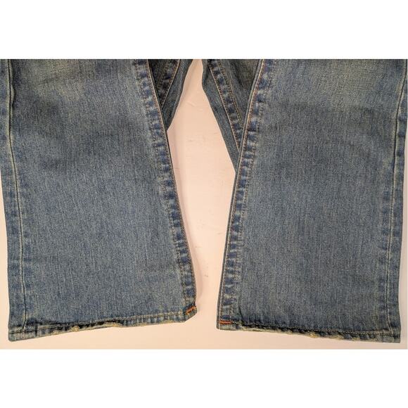 Y2K True Religion Womens 27  Med Wash Low Rise Boot Cut Jeans Indie Sleaze Retro - Picture 7 of 9